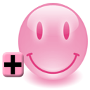 128 x 128 pink add png icon image