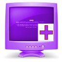 128 x 128 purple add gif icon image