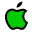  32 x 32 green apple gif icon image