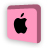  48  x 48 pink apple jpg icon image