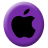  48  x 48 purple apple gif icon image