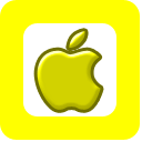 128 x 128 yellow apple gif icon image