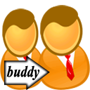 128 x 128 orange buddy png icon image