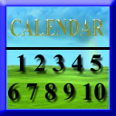 128 x 128 blue calendar png icon image
