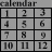  48  x 48 gray calendar jpg icon image