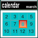 128 x 128 teal calendar gif icon image