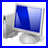  48  x 48 blue computer gif icon image