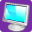  32 x 32 purple computer png icon image
