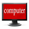 96  x 96 red computer png icon image