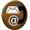 96  x 96 brown contact png icon image
