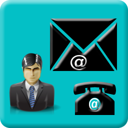256 x 256 teal contact png icon image