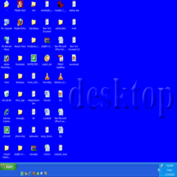 256 x 256 blue desktop gif icon image