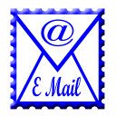 128 x 128 blue email gif icon image