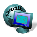128 x 128 teal email png icon image