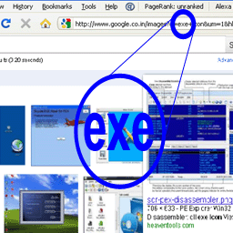 256 x 256 blue exe gif icon image
