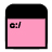  48  x 48 pink exe jpg icon image
