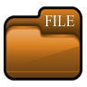 96  x 96 brown file png icon image