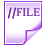  48  x 48 purple file gif icon image