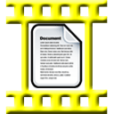 128 x 128 yellow file gif icon image