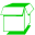  32 x 32 green folder gif icon image