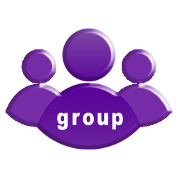 256  x 256 purple group gif icon image