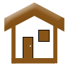 96  x 96 brown home png icon image