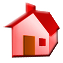 128 x 128 red home jpg icon image