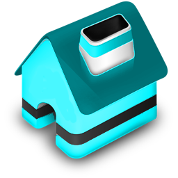 256 x 256 teal png home icon image