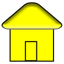 128 x 128 yellow home gif icon image