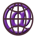 128 x 128 purple internet png icon image
