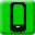  32 x 32 green iphone gif icon image