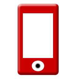 256 x 256 red iphone gif icon image