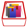 96  x 96 red library png icon image