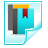 48  x 48 teal library jpg icon image