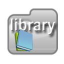 128 x 128 white library jpg icon image