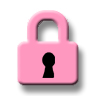 96  x 96 pink lock jpg icon image