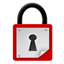 128 x 128 red lock png icon image