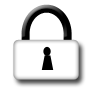 96  x 96 white lock png icon image