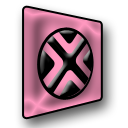 128 x 128 pink logo png icon image