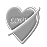 96  x 96 gray love gif icon image