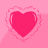  48  x 48 pink love jpg icon image