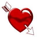 128 x 128 red love gif icon image