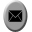  32 x 32 gray mail gif icon image
