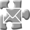 96  x 96 gray mail png icon image