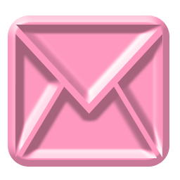 256 x 256 pink mail jpg icon image