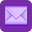  32 x 32 purple mail png icon image