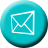  48  x 48 teal mail jpg icon image