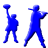  48  x 48 blue men gif icon image