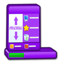 256 x 256 purple menu gif icon image