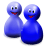  48  x 48 blue microsoft gif icon image